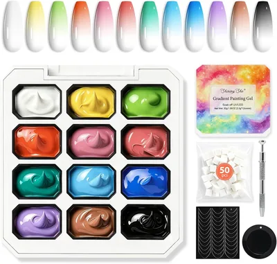 Shining She Ombre Gel Nail Polish - 12 Pastel Colours