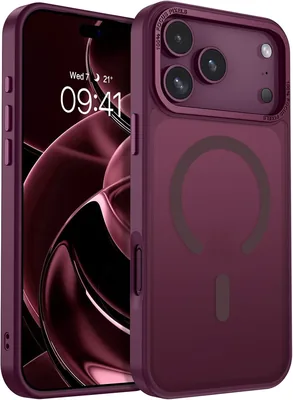 GUAGUA iPhone 18 Pro Case Burgundy MagSafe