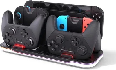EpicArma Charging Dock for Nintendo Switch & Switch 2 - Joy-Con & Pro Controller Charger
