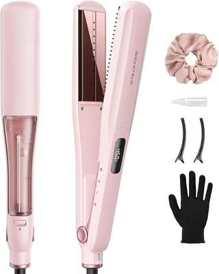 Wavytalk Steam Sesh Hair Straightener - Detachable Comb