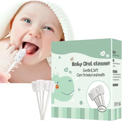 Mumoobear 60 Pcs Disposable Baby Oral Cleaner