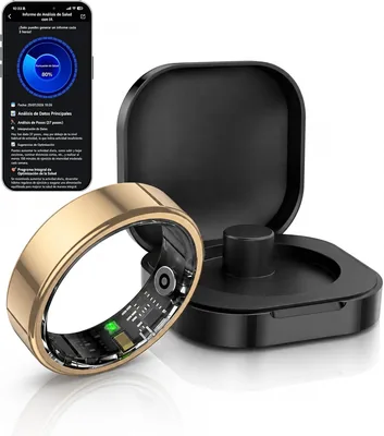 Anillo Inteligente 2one R02S con Análisis de Salud por IA, Resistente al Agua