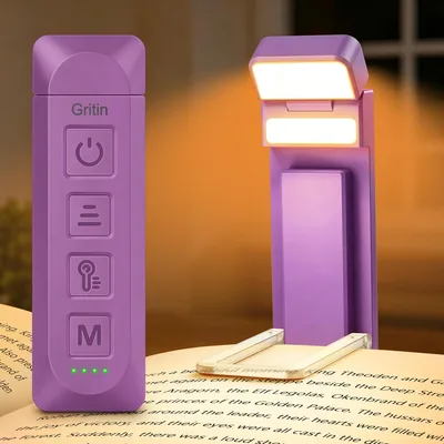 Lampe de Lecture Rechargeable Gritin 2026 Gen 2 - Liseuse avec Lumière au Lit | LED Spectre Complet, Protection des Yeux