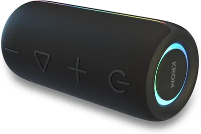 KROM Jammin Portable Bluetooth Speaker - RGB LED, 20W, 5H Battery, Micro SD - Best Deal