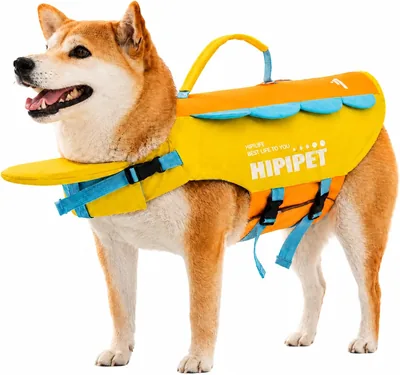 犬用ライフジャケット 高浮力 救助ハンドル付 リフレクティブテープ 調整可能サイズ 小型犬 中型犬 海河プール用