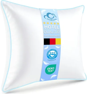 CloudÉtoile 3-Kammer-Daunendecke 80 x 80 cm, Premium-Daunen und Federn