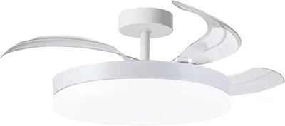 Ventilador de techo BEL AIR HOME ARES, motor DC, LED 36W y control remoto, 3 aspas plegables, para dormitorios y salas de estar (ARES MINI)
