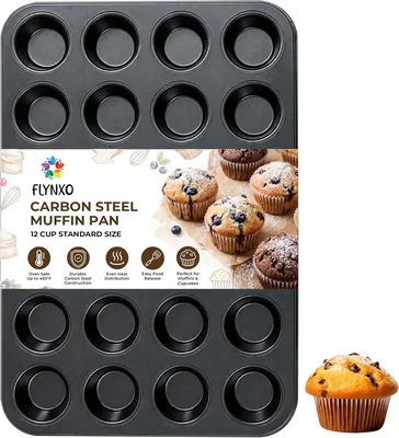 24-Cavity Nonstick Carbon Steel Muffin Pan