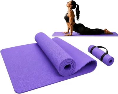 Tapete de Yoga Eva Foamy Premium de 4 mm Antideslizante con Porta