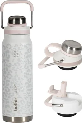 Buffer Flask Termo de Acero Inoxidable 710 ml con 2 Tapas - Ice Leopard