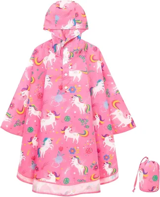 WAWSAM Kids Rain Poncho Waterproof Coat Best Deal