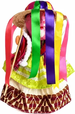 Muñeca Lele Artesanal Danza de los Viejitos con Máscara y Sombrero