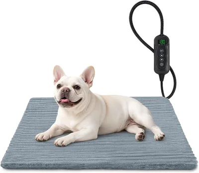 Dog Heating Pad - Adjustable Temp Bed w/ Timer