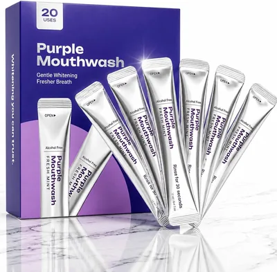 Purple Mouthwash Whitening - 20 Sachets Best Deal