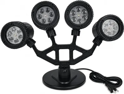 Christmas Snowflake Projector Lights Outdoor, 4 Heads Snowfall Lights