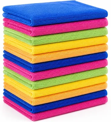 ECVV Microfiber Cleaning Cloth Pack of 12