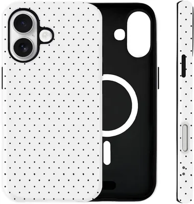 Sloveic iPhone 17 Case - Magnetic Polka Dot Cover