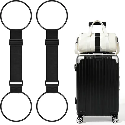 2 Pack Luggage Straps - Strong Adjustable Bungee Strap Best Deal