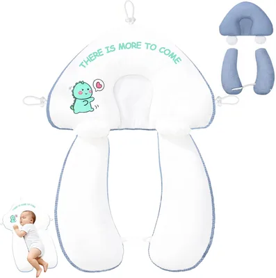 Almohada para Bebé 2 en 1 de Algodón Puro y Transpirable