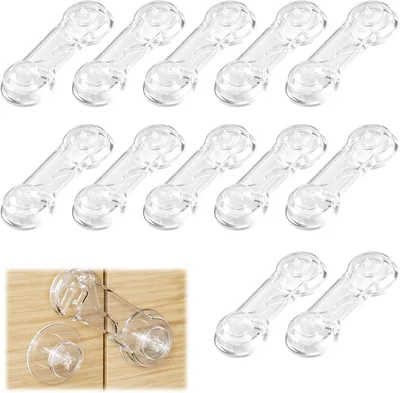 Nivofu 12 Piezas Cerraduras para Puerta y Cajón de Bebé, Seguro Ajustable para Refrigeradores, Armarios y Guardarropas
