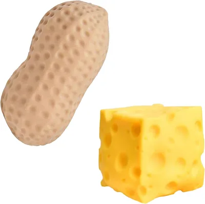 Crunchy Peanut & Cheese Squishys - 2 Pcs Slow Rising Toy
