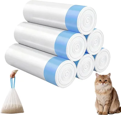 90 Cat Litter Bags - 50 x 45cm Tear-Resistant