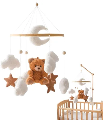 Bear Cloud Star Rotating Crib Mobile - Best Deal