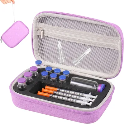 Insulin Vial Holder & Peptide Case - Hard EVA Organizer