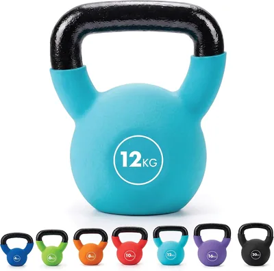 Kayman Cast Iron Kettlebell 4-20kg Neoprene Coated