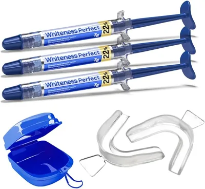 Kit 3 Clareador Caseiro Whiteness Perfect 22 + Moldeira + Estojo | Melhor Preço