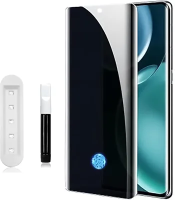 شاشة خصوصية لحماية Xiaomi Redmi Note 15 4G / 5G من الزجاج UV مع دعم قارئ البصمة المنحني 3D