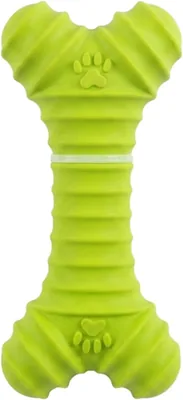 Dog Bone Chew Toy - Durable Natural Rubber Dental