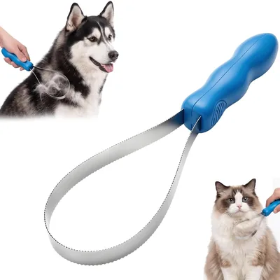 Dog Deshedding Brush - Double Sided Stainless Steel Grooming Tool Best Deal