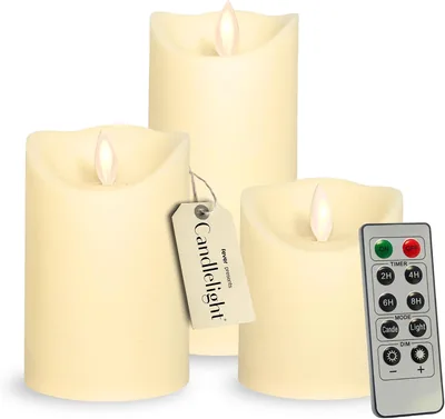 CandleLight by Fever Flameless Candles 3-Pk