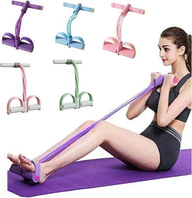 Multifunction Tension Rope - 6 Tube Pedal Resistance Band Yoga Rope Best Deal