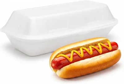 S-4 Hot Dog Box White (125PK) - Pack of 125