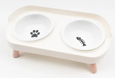 YECCNA ペットボウル 大型 300ml 防溢れ 食品級セラミック 犬猫用 Best Deal