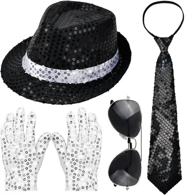 Abitoncc Pop Star Costume Disco Party Sunglasses Bow Tie Set Best Deal