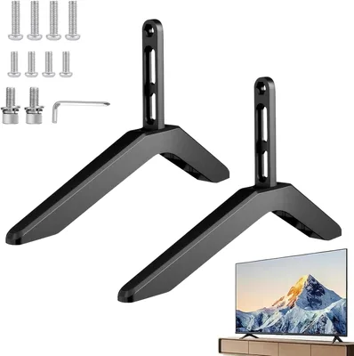 Reaindeer TV Base Stand - Universal 32-100 Inch Aluminum Legs Best Deal