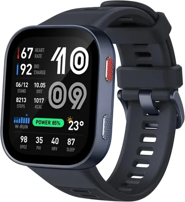 Relógio Smartwatch Amazfit Bip Max Amoled - 207, Bateria de 20 Dias, Mais de 150 Esportos, Resistência de 5 ATM, Android e iOS - Melhor Oferta
