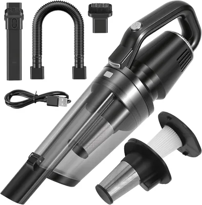 Vacuum Cleaner Autonome Puissant 26000 PA, Aspirateur Mini Main, Pour Voiture et Maison