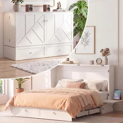 Mjkone Queen Murphy Bed Best Deal