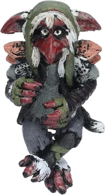 WGFOIP Trädgård Big Goblin Staty Hållbar Harts Leprechaun Skulptur för Hem och Trädgård Dekor 7oz