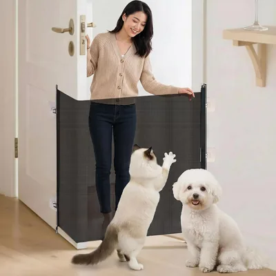 簡単設置！拡張可能ロールタイプベビータッチ、階段対応、ペットゲート（幅最大130cm） - ベストディール