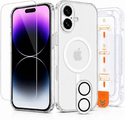Fundas GGYI para iPhone 17, Case MagSafe Transparente