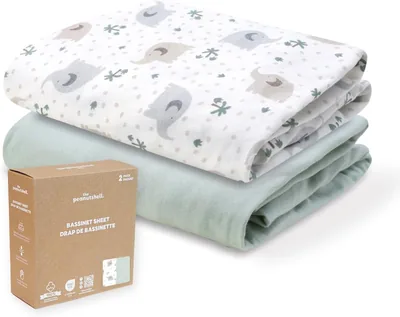 Organic Cotton Bassinet Sheets 2pk - 18% Off
