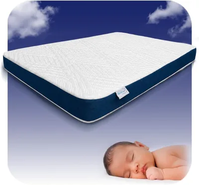 BLUDREAM Colchón de Cuna de Viaje para Bebé | Firmeza Media | Medidas 100 x 70 x 6 cm - Hecho de Esp