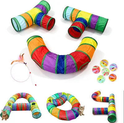 3 in 1 Cat Tunnel Set, Large DIY Free Splicing Tunnels