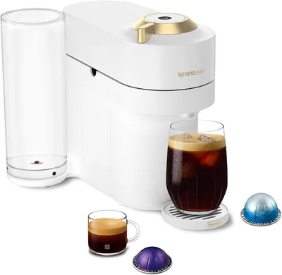 Nespresso Vertuo Pop+ Deluxe - White & Gold Limited Edition Best Deal