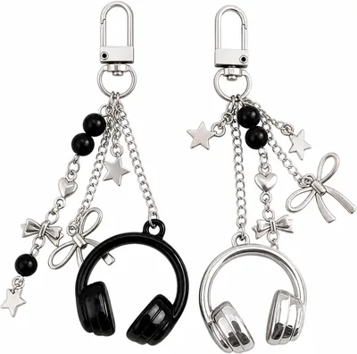 Fashionable Bag Accessories - 2 Pack Keychains for Women